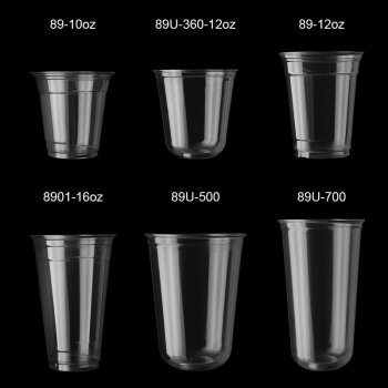 16oz 500ml Take Away Disposable Plastic Cup With Lid2