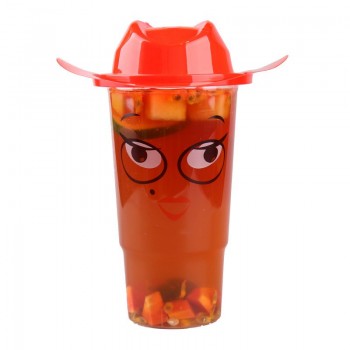 119mm Custom Design Pp Printed Disposable Clear Plastic Cup With Lids47