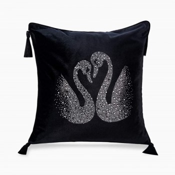 European Velvet Hot Drilling Diamond Lover Swan Tassel Sofa Cushion Cover Home Bedroom Decor Pillowcase27