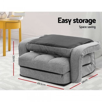 Artiss Lounge Sofa Armchair Floor Reclin