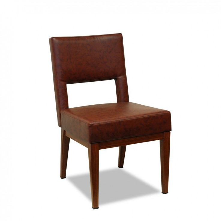 Aries Aluminium Wood Look Dining Chair