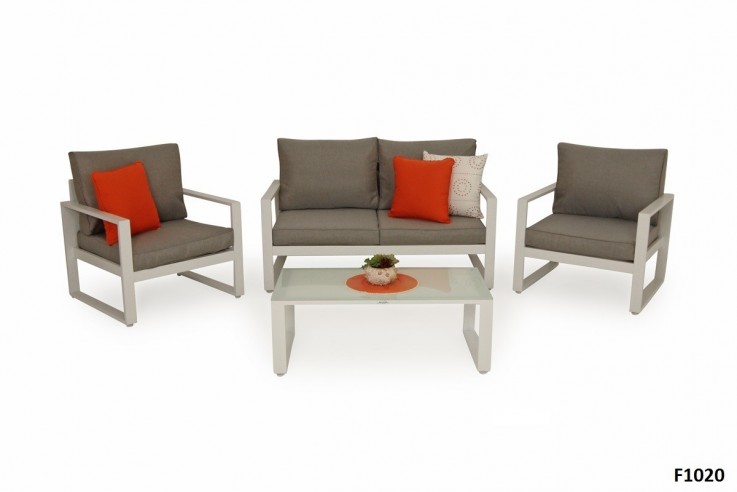 Lima 4pc Outdoor Aluminium Sofa Set