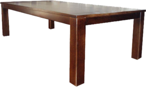Thick Top Block Solid Pine Dining Table