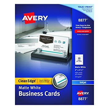  Avery Satin Finish Business Cards 220gs