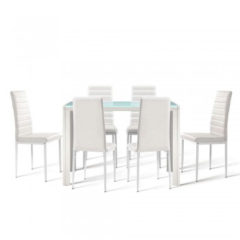Artiss Astra 7-piece Dining Table and Ch