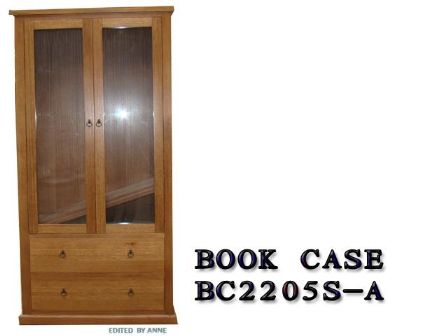 TASMANIAN OAK TIMBER BOOK CASE BC-2205S-