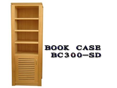 TASMANIAN OAK TIMBER BOOK CASE BC300-SD