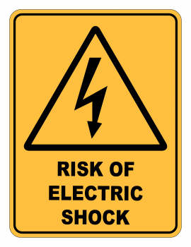 Order electrical warning sign for your c