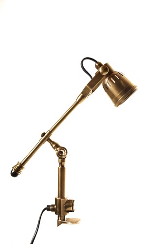 ALIX CLAMP DESK LAMP IN ANTIQUE BRASS