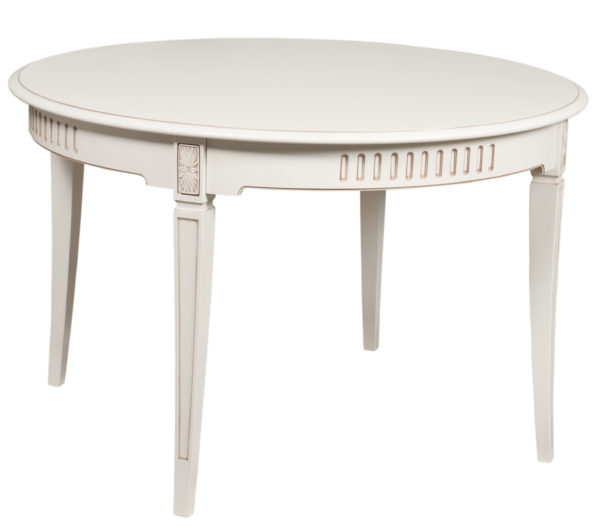 CHAMBORD ROUND DINING TABLE WHITE PAINTE