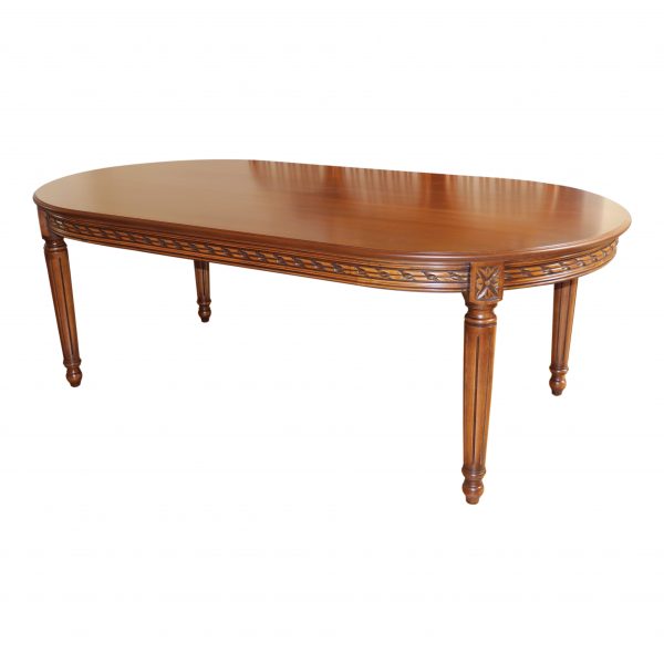 LOUIS XVI D-END DINING TABLE