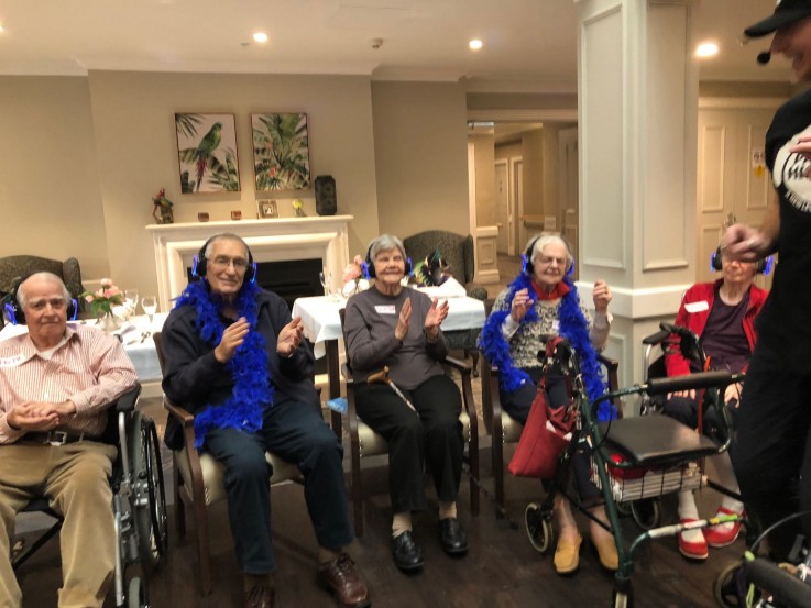Hire Silent Disco Aged Care Programs with Party Higher