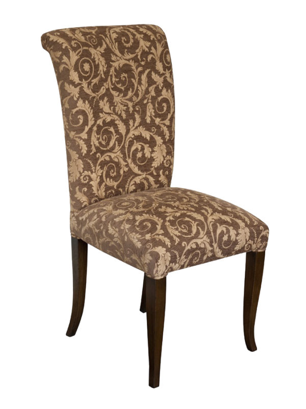 ART DECO DINING CHAIR ROLLBACK FULLY UPH