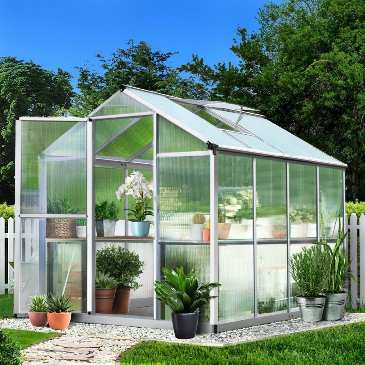 Greenhouse Aluminium 2.42×1.9M
