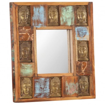 Mirror with Buddha Cladding 50×50 cm Sol