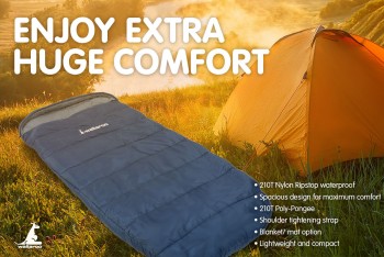 Wallaroo Camping Sleeping Bag Thermal Hi