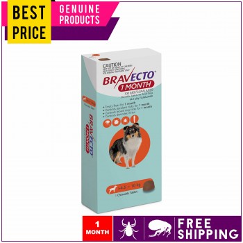 BRAVECTO 1 Dose For Small Dogs 4.5 to 10