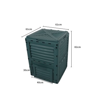 290L COMPOST BIN FOOD WASTE RECYCLING 
