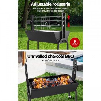 Electric Rotisserie BBQ Charcoal