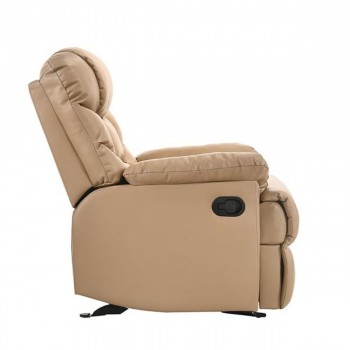 Leather Rocking Recliner Chair Armchair 
