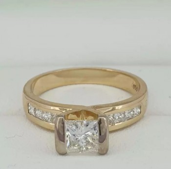 1 Carat Princess Cut Diamond Engagement 