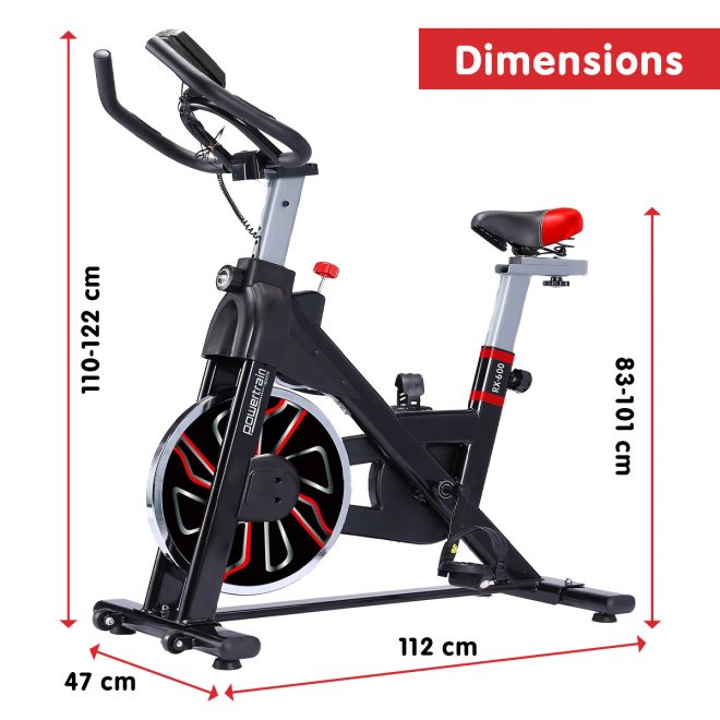 Exercise Spin Bike Cardio Cycle – Red