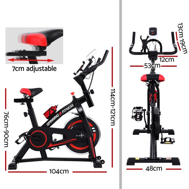 Spin Exercise Bike Home Workout Gym 
