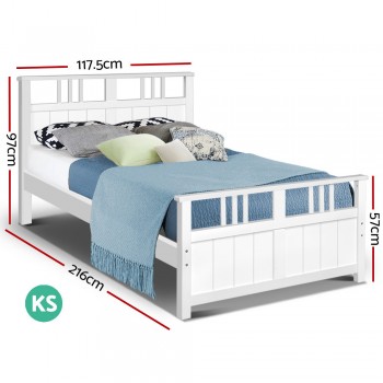 Artiss Wooden Bed Frame King Single Size