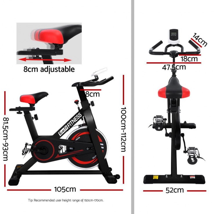 EVERFIT SPIN EXERCISE BIKE CYCLING