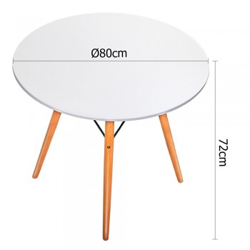 Artiss Round Dining Table 4 Seater 80cm 