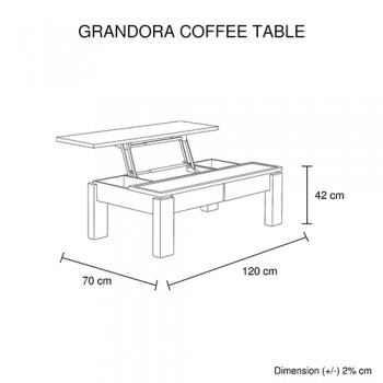 Grandora Coffee table White Ash Colour