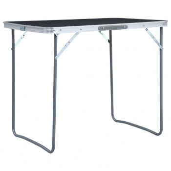 Foldable Camping Table with Metal Frame 