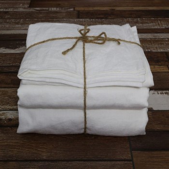 Buy Linen Sheets Set Optic White From Li