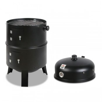Grillz 3-in-1 Charcoal BBQ Smoker