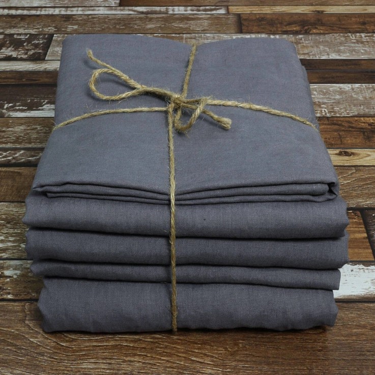 Buy Linen Sheets Set Lead Grey From Line