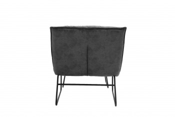 Black and Dark Green Upholstered Chair L