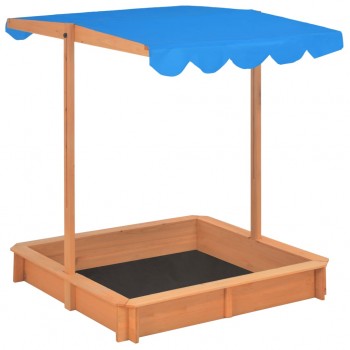 Sandbox with Adjustable Roof Fir Wood Bl