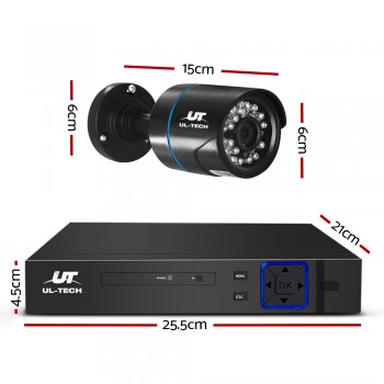 UL TECH 1080P 4 CHANNEL CCTV SECURITY CA
