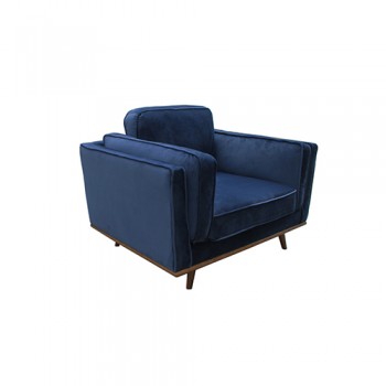 York Sofa 1 Seater Fabric Cushion Modern