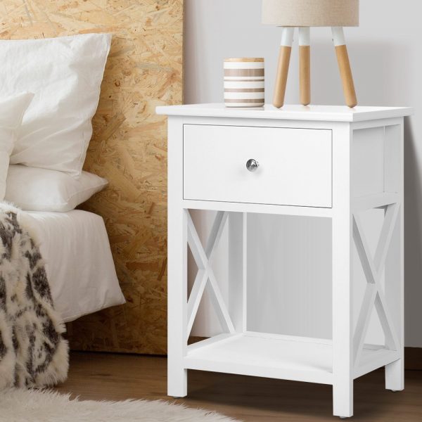 Bedside Table Coffee Side Cabinet Drawer