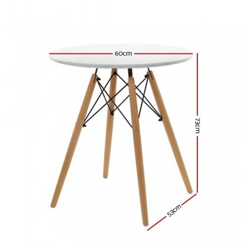 Artiss Round Dining Table 4 Seater 60cm 