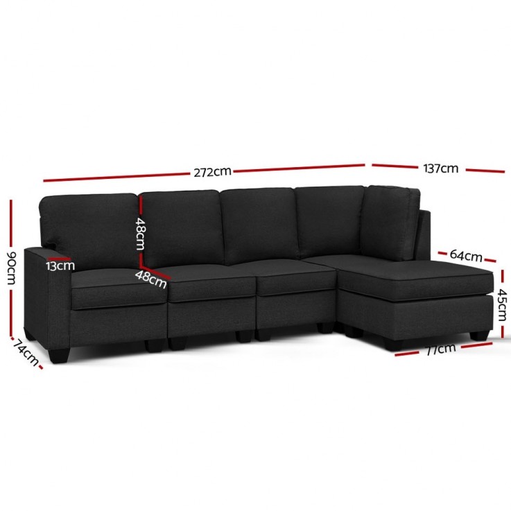 Artiss Sofa Lounge Set 5 Seater Modular 
