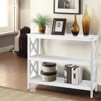 Artiss Wooden Storage Console Table - Wh
