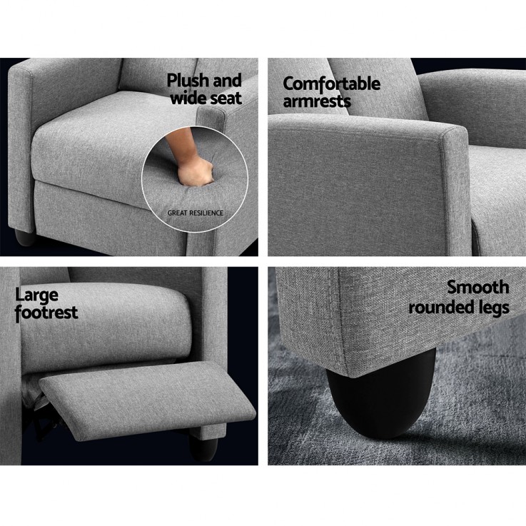 Artiss Recliner Chair Luxury Lounge Sofa