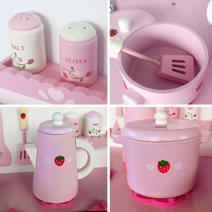 Keezi Kids Kitchen Play Set – Pink