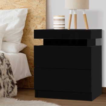 Artiss Bedside Tables 2 Drawers Side Tab