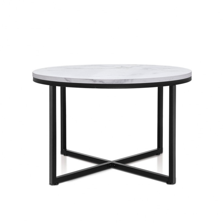 Artiss Coffee Table Marble Effect Side T