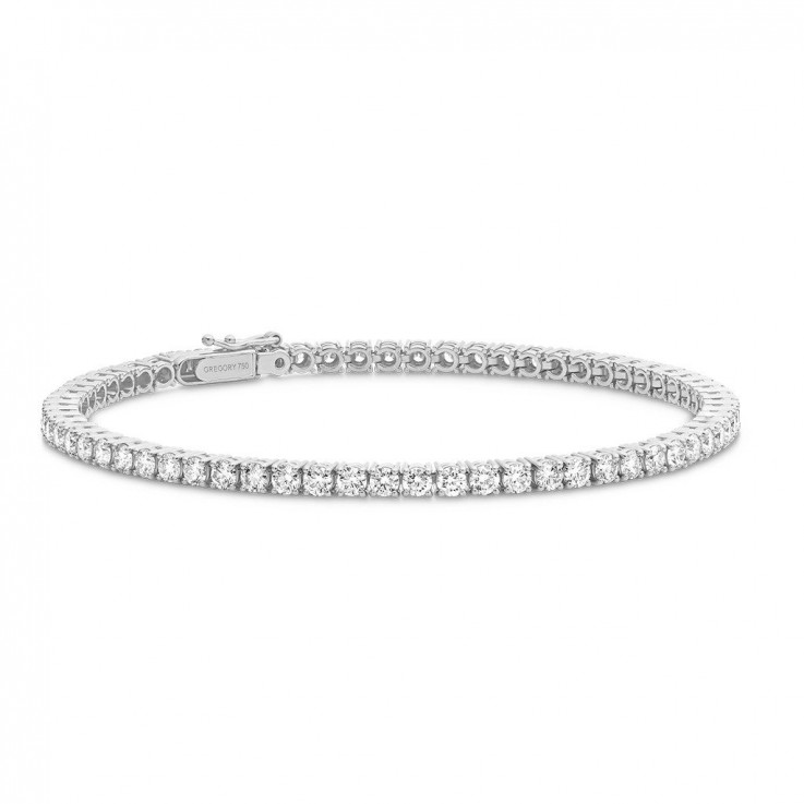 Tennis Diamond Bracelet | White Gold