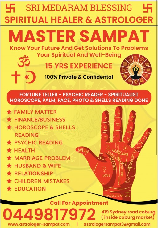 Astrologer Love Psychic Mediums Clairvoyant Spiritual healer in Melbourne 