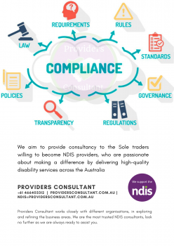 NDIS Providers Consultant & Compliance Managers